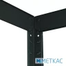 Стеллаж Бюджет КМ 180х40х40 Меткас, 175 кг/полку, 5 полок, МДФ, крашенный, металлический