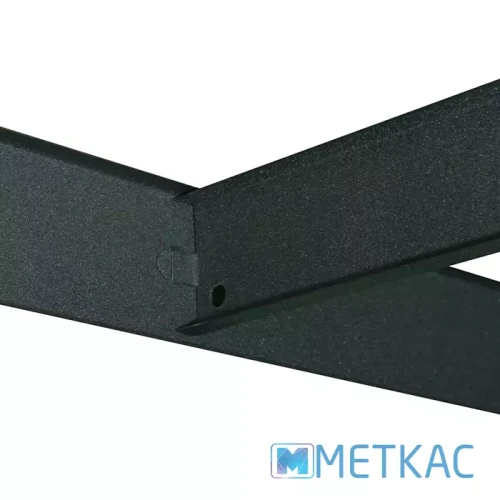 Стеллаж Бюджет КМ 180х40х40 Меткас, 175 кг/полку, 5 полок, МДФ, крашенный, металлический