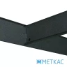 Стеллаж Бюджет КМ 180х40х40 Меткас, 175 кг/полку, 5 полок, МДФ, крашенный, металлический