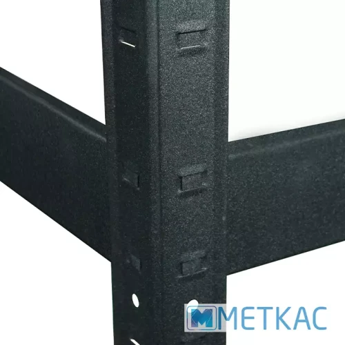 Стеллаж Бюджет КМ 180х40х40 Меткас, 175 кг/полку, 5 полок, МДФ, крашенный, металлический