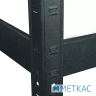 Стеллаж Бюджет КМ 180х40х40 Меткас, 175 кг/полку, 5 полок, МДФ, крашенный, металлический